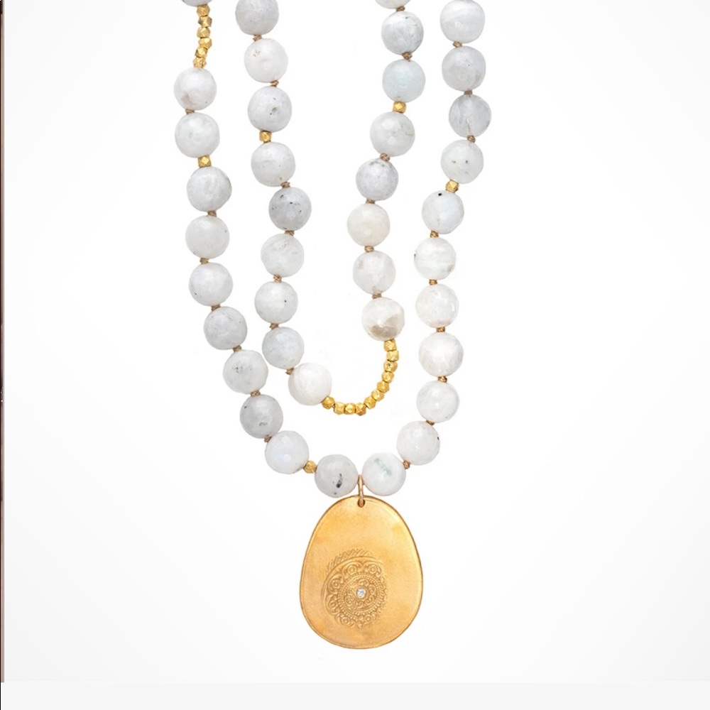 GENUINE MOONSTONE LAYER NECKLACE💕 - Picture 5 of 5